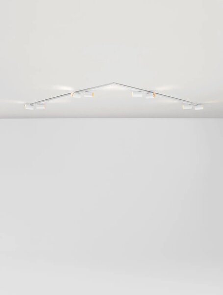Minimalistické bodové svietidlo Oso 8 Biela