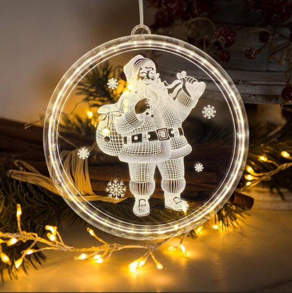 Vianočná LED dekorácia CD003 Mikuláš