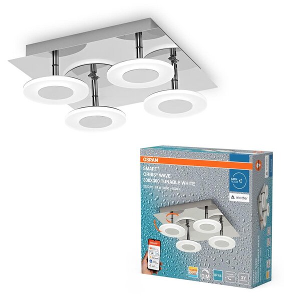 Osram - LED stmievateľné kúpeľňové stropné svietidlo SMART+ WAVE LED/24W/230V IP44 Wi-Fi