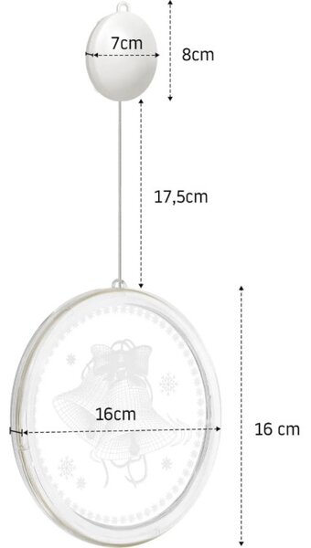 Vianočná LED dekorácia CD003 Mikuláš
