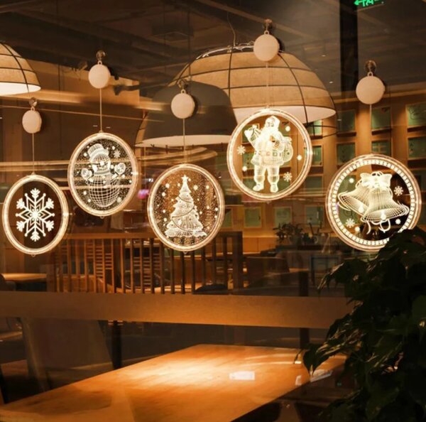 Sviatočná LED dekorácia - 311382A zvonček