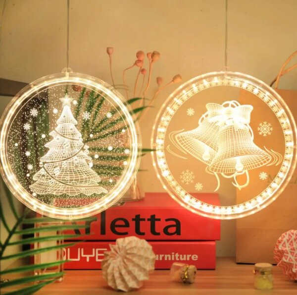 Sviatočná LED dekorácia - 311382A zvonček