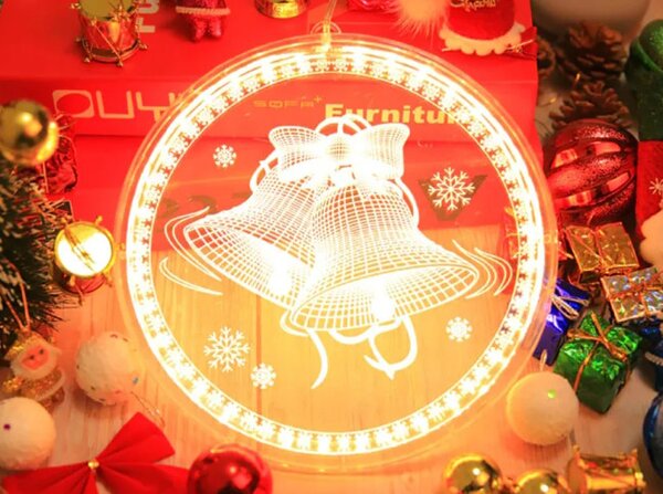 Sviatočná LED dekorácia - 311382A zvonček