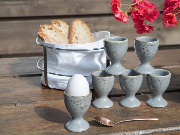 SADA KALÍŠKOV NA VAJÍČKA kamenina keramika 5,5 cm Creatable - Jedálenské sety, Online Only