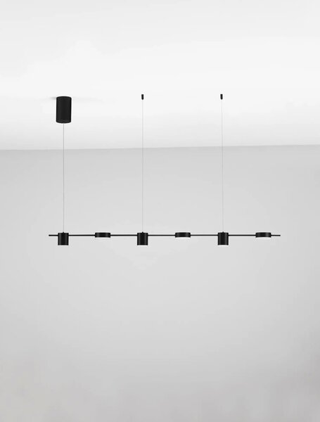 Minimalistcký LED luster Riaz čierna 20W (9130651)