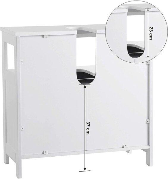 Skrinka pod umývadlo 60 cm BBC02WT