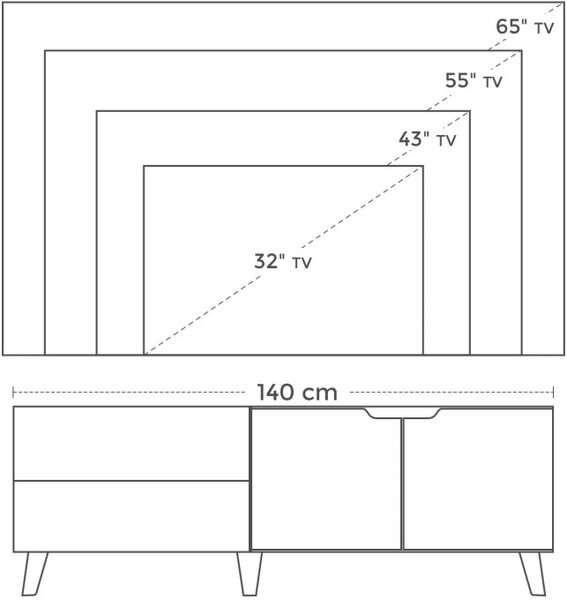 Stolík pod TV LTV027X01