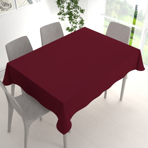 Biante Obdĺžnikový bavlnený saténový obrus ST-004 Vínový 50x100 cm