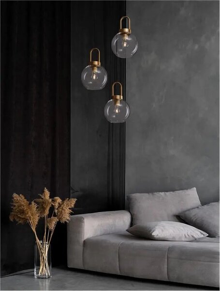 Luster na lanku Irvine 30 zlaté – E27