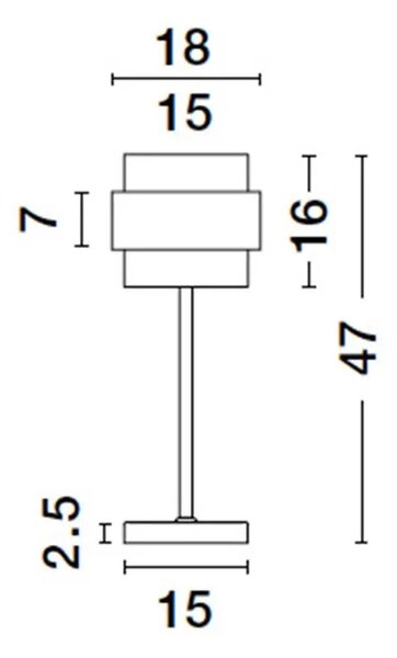 Dizajnová stolová lampa Sianna – E27