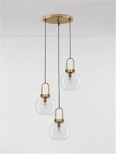 Luster na lanku Irvine 30 zlaté – E27