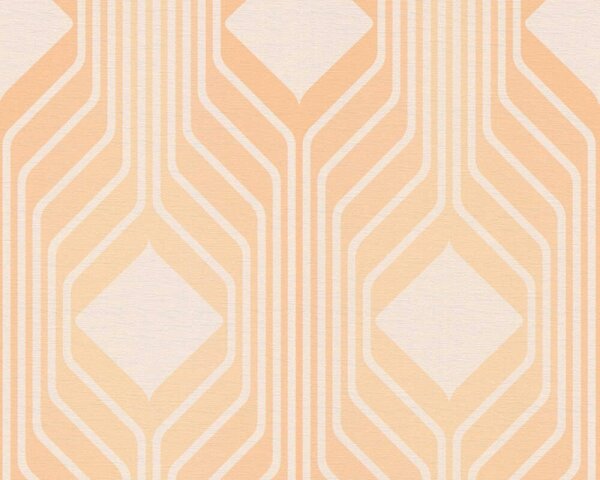 A.S. Création | Vliesová tapeta na stenu Retro Chic 39532-3 | 0,53 x 8,5 m | marhuľová, krémová