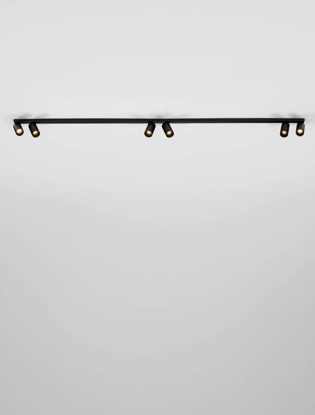 Minimalistické bodové svietidlo Oso 6 Čierna