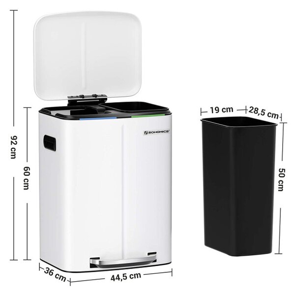 Recyklačný odpadkový kôš LTB40WT