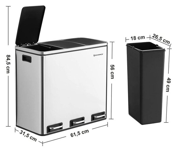 Recyklačný odpadkový kôš LTB54NL