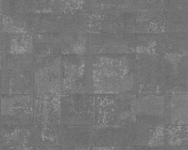 A.S. Création | Vliesová tapeta na stenu Stories of Life 39671-4 | 0,53 x 10,05 m | čierna, metalická