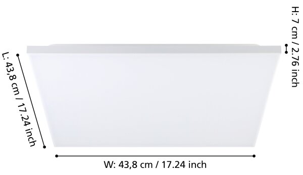 Eglo 900568 - LED RGBW Stmievateľné stropné svietidlo TRUPIANA LED/20,5W/230V + DO