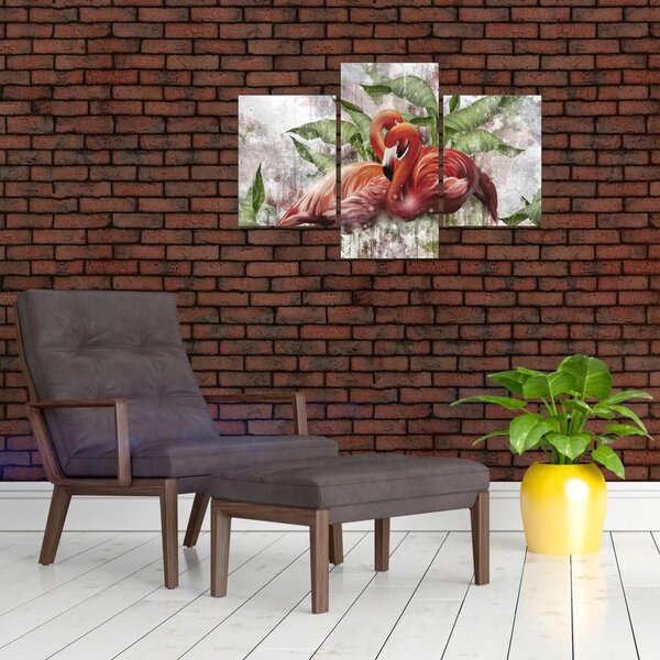Obraz - Plameniaky (90x60 cm)