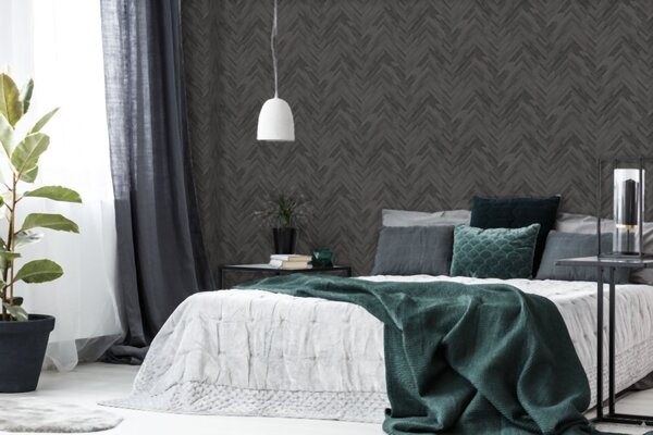 A.S. Création | Vliesová tapeta na stenu Versace 37051-4 | 0,70 x 10,05 m | šedá, čierna