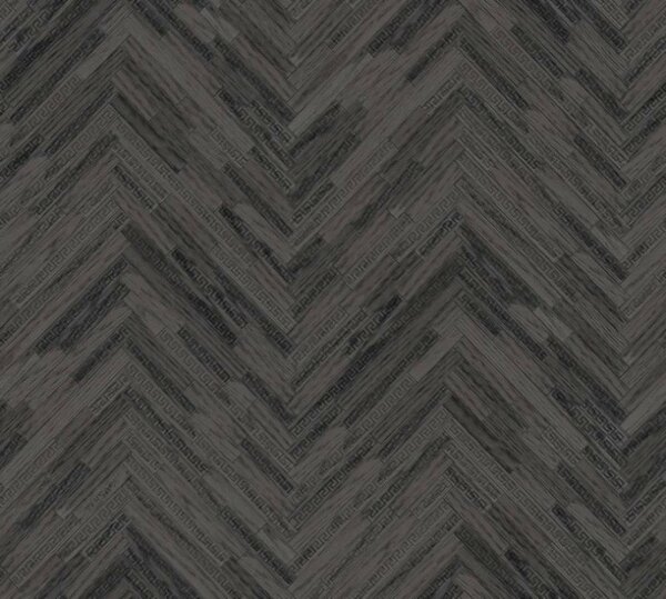 A.S. Création | Vliesová tapeta na stenu Versace 37051-4 | 0,70 x 10,05 m | šedá, čierna