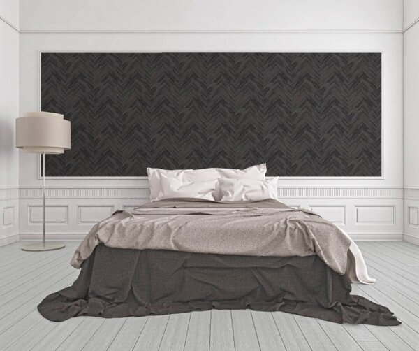 A.S. Création | Vliesová tapeta na stenu Versace 37051-4 | 0,70 x 10,05 m | šedá, čierna