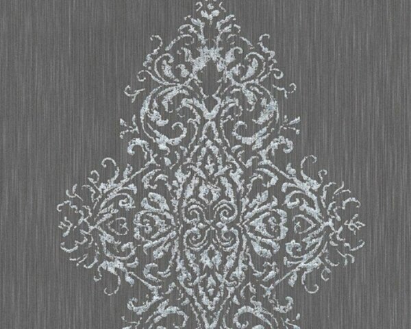 A.S. Création | Vliesová tapeta na stenu Luxury Wallpaper 31945-4 | 0,53 x 10,05 m | šedá, metalická