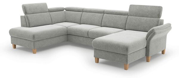 SEDACIA SÚPRAVA, textil, svetlosivá Sit & More - Sedačky, Online Only