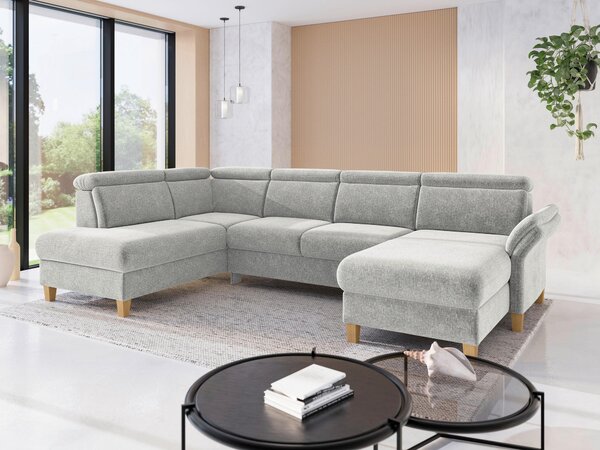 SEDACIA SÚPRAVA, textil, svetlosivá Sit & More - Sedačky, Online Only
