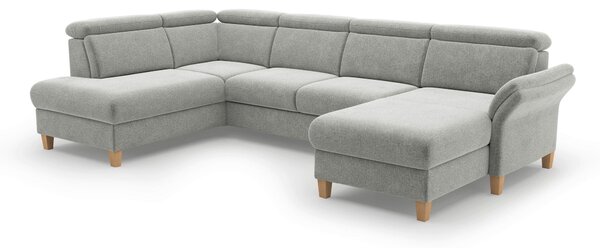 SEDACIA SÚPRAVA, textil, svetlosivá Sit & More - Sedačky, Online Only