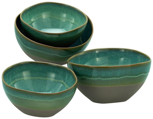 SADA MIESOK 4 ks kamenina keramika Creatable - Jedálenské sety, Online Only
