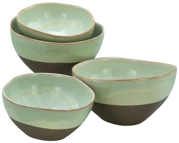 SADA MIESOK 4 ks kamenina keramika Creatable - Jedálenské sety, Online Only