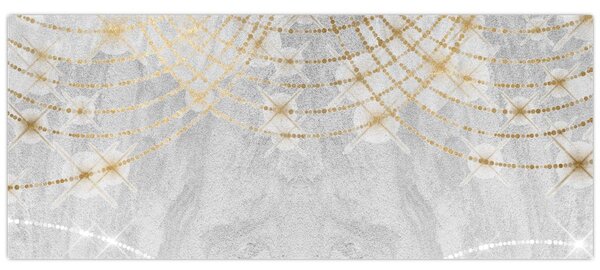 Obraz - Betón s dizajnom (120x50 cm)