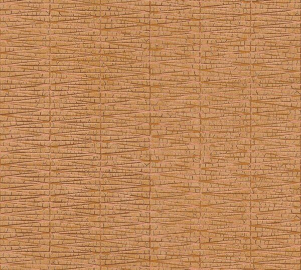 A.S. Création | Vliesová tapeta na stenu Hygge 2 38597-5 | 0,53 x 10,05 m | oranžová, hnedá