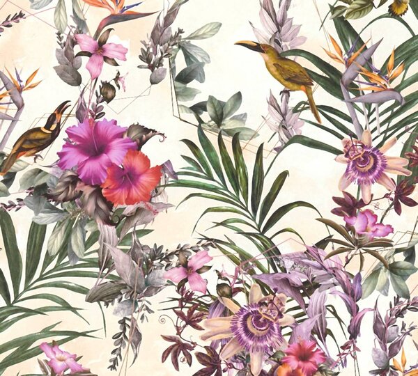 A.S. Création | Vliesová tapeta na stenu Dream Flowery 38178-6 | 0,53 x 10,05 m | viacfarebná