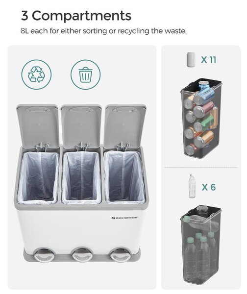 Recyklačný kôš LTB24WT