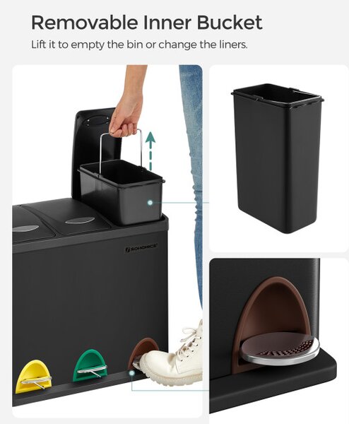 Recyklačný kôš LTB24BK