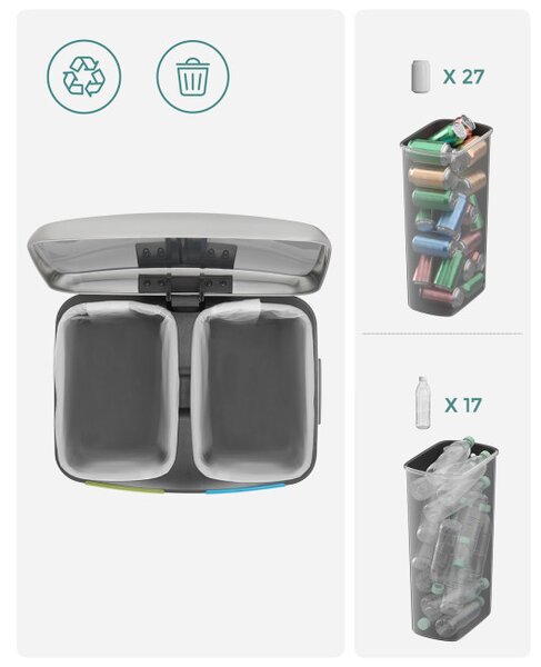Recyklačný odpadkový kôš LTB40NL