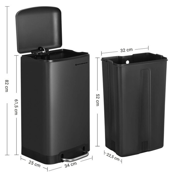Odpadkový kôš 30 l LTB01BK