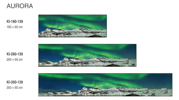 DIMEX | Fototapeta do kuchyne Zornička KI-180-139 | 180 x 60 cm | zelená, modrá, biela, čierna