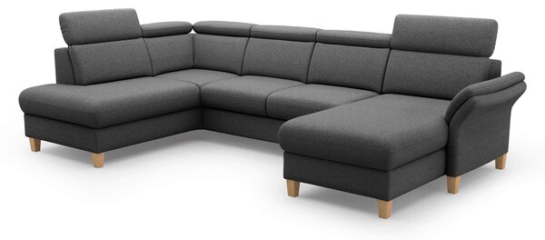 SEDACIA SÚPRAVA, textil, tmavosivá Sit & More - Sedačky, Online Only