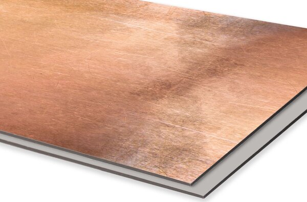DIMEX | Dibond doska za kuchynskú linku | DBW-26060-296 Medený vzor | 260 x 60 cm
