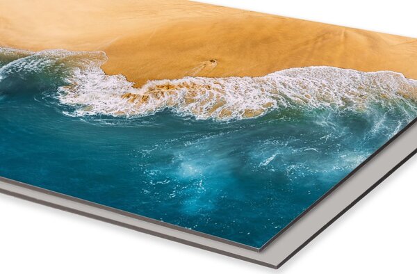 DIMEX | Dibond doska za kuchynskú linku | DBW-06060-163 Modrý oceán | 60 x 60 cm