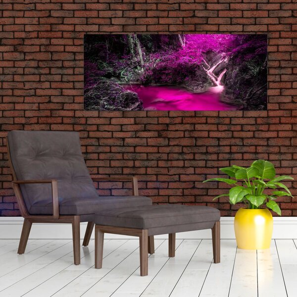 Obraz - Ružový les (120x50 cm)