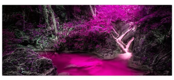 Obraz - Ružový les (120x50 cm)