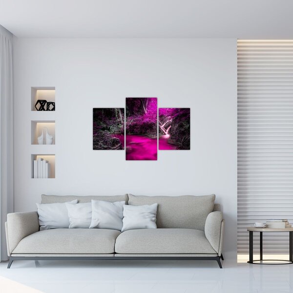 Obraz - Ružový les (90x60 cm)