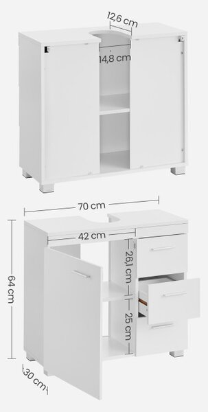 Skrinka pod umývadlo BBK503W10