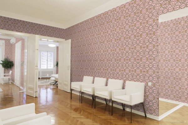 A.S. Création | Vliesová tapeta na stenu Versace 37049-6 | 0,70 x 10,05 m | ružová