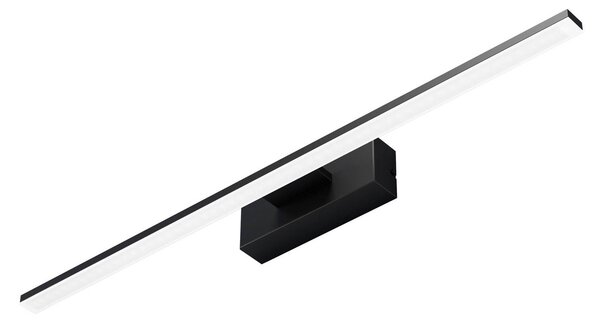 Nástenné LED svietidlo Miroir 60 cm čierna 4 000 K