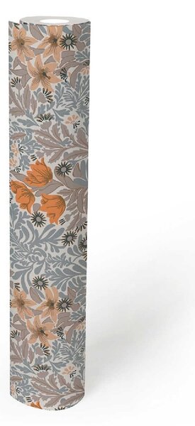A.S. Création | Vliesová tapeta na stenu Art of Eden 39057-4 | 0,53 x 10,05 m | biela, béžová, oranžová, šedá