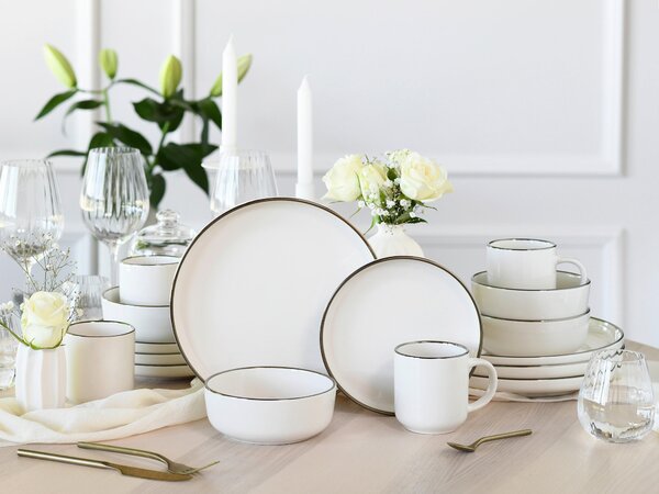 KOMBINOVANÝ SERVIS, 16-dielne, kamenina Creatable - Online Only bytové doplnky, Online Only